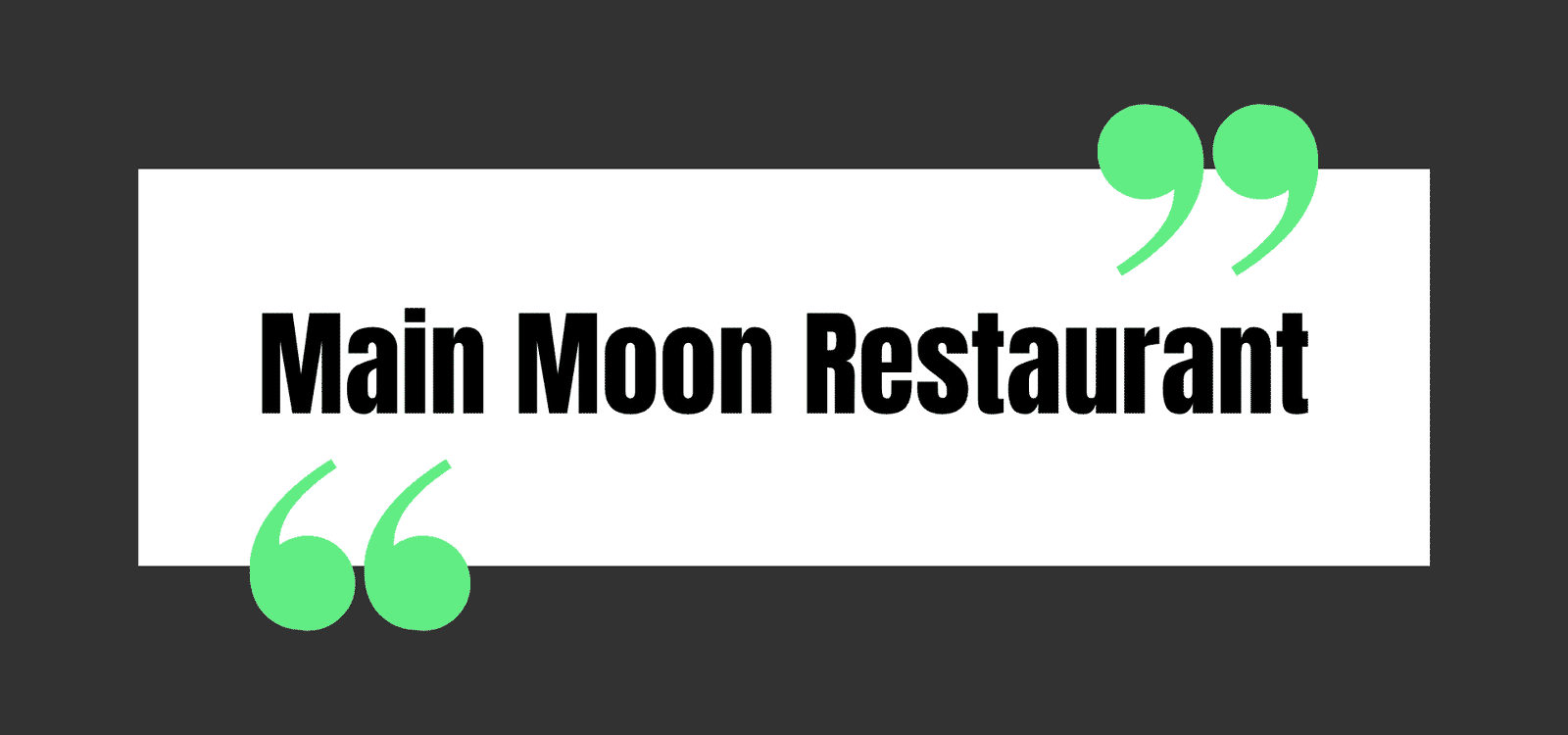 Main Moon Restaurant