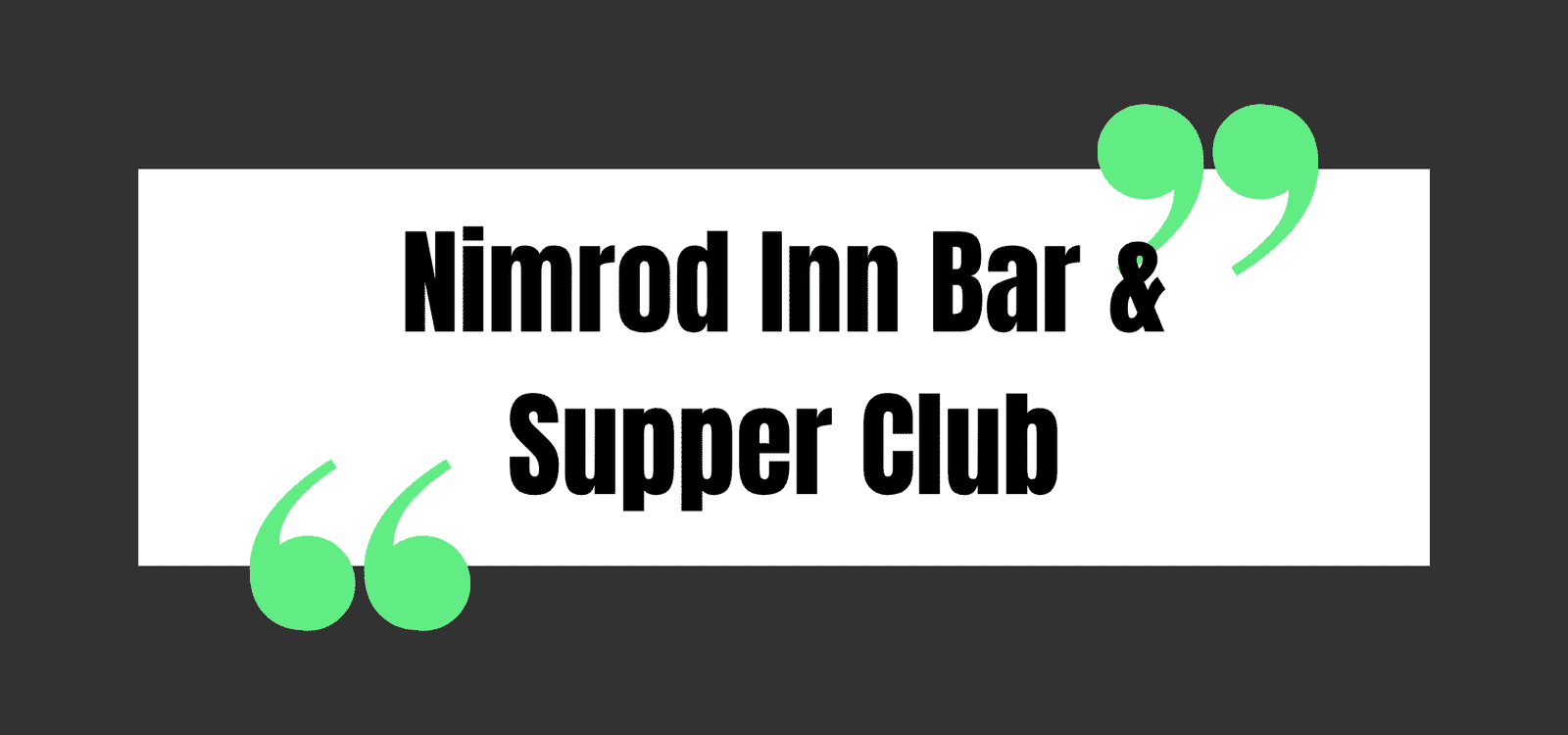 Nimrod Inn Bar & Supper Club