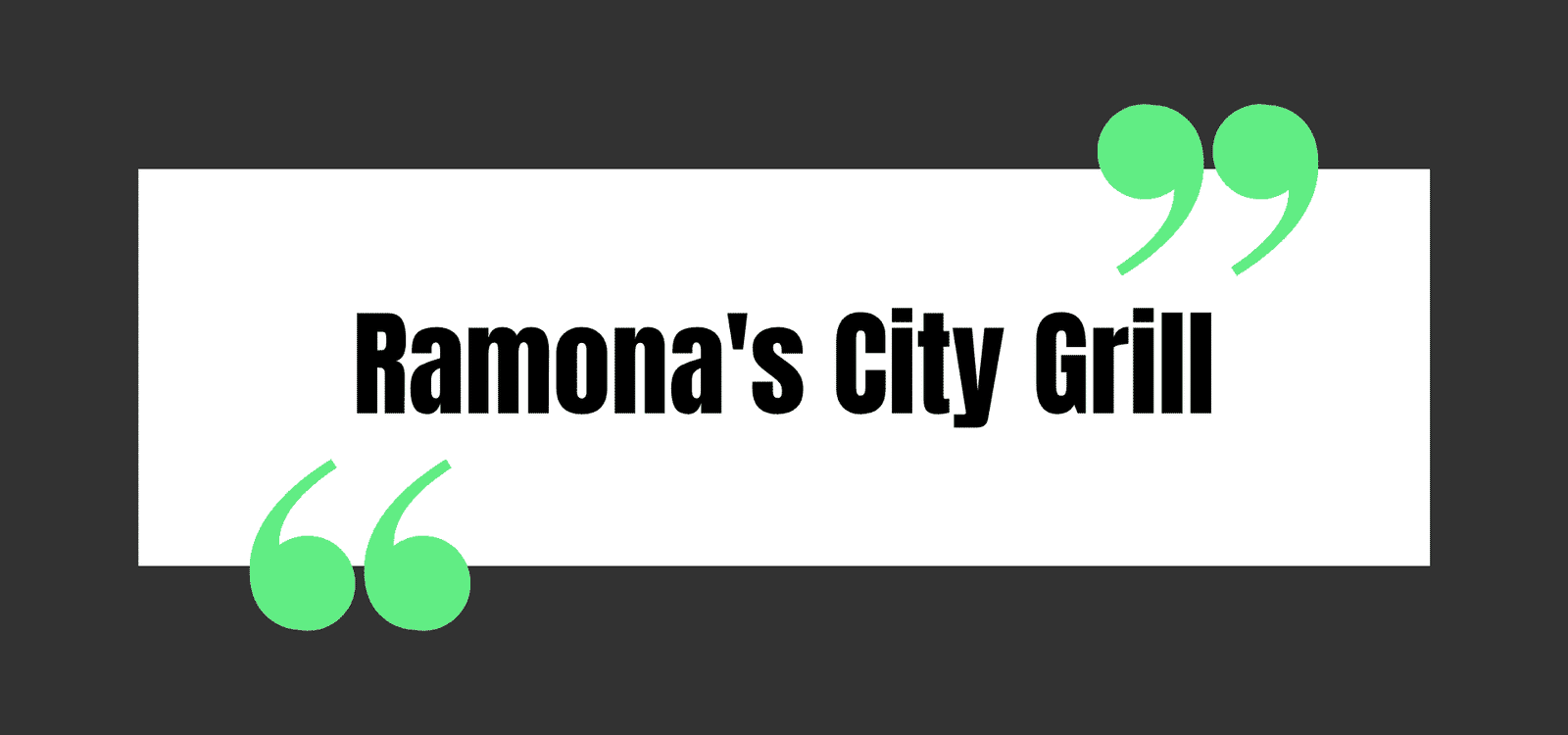 Ramona's City Grill