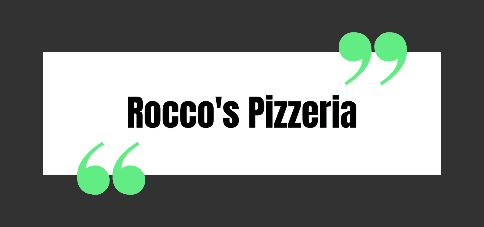 Rocco's Pizzeria