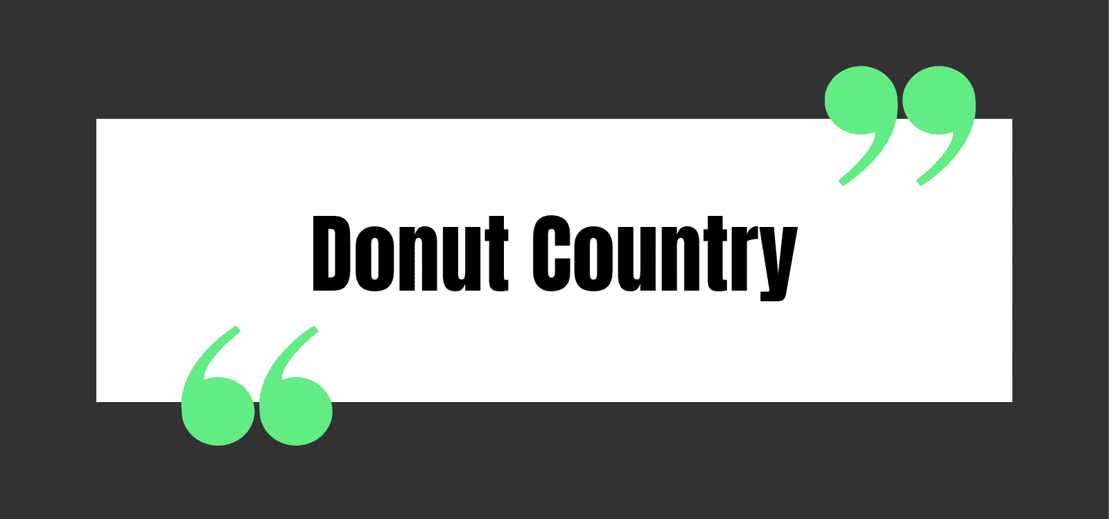 Donut Country