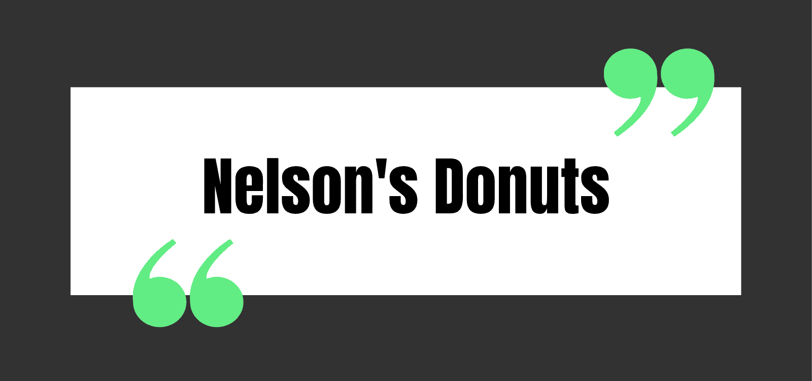 Nelson's Donuts
