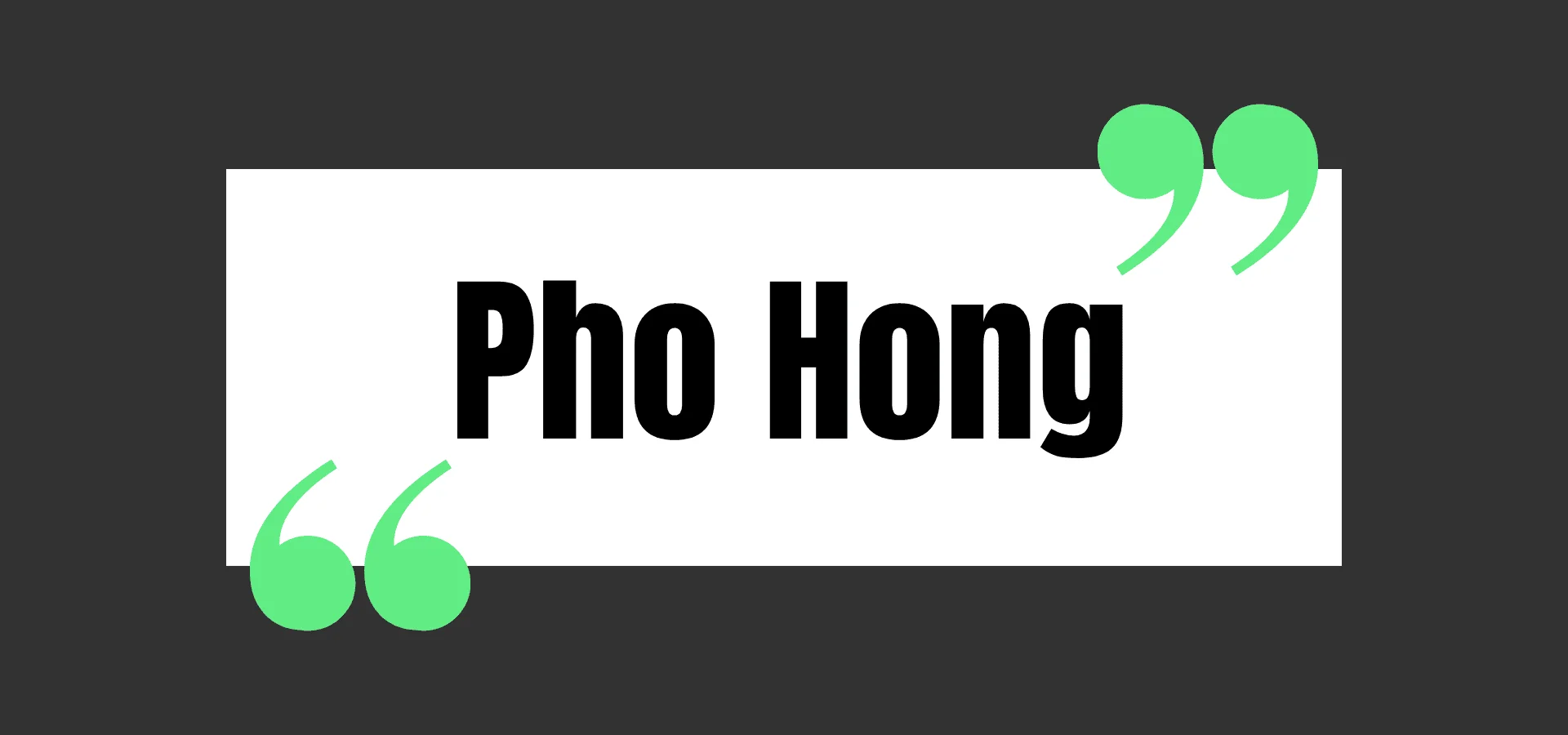 Pho Hong