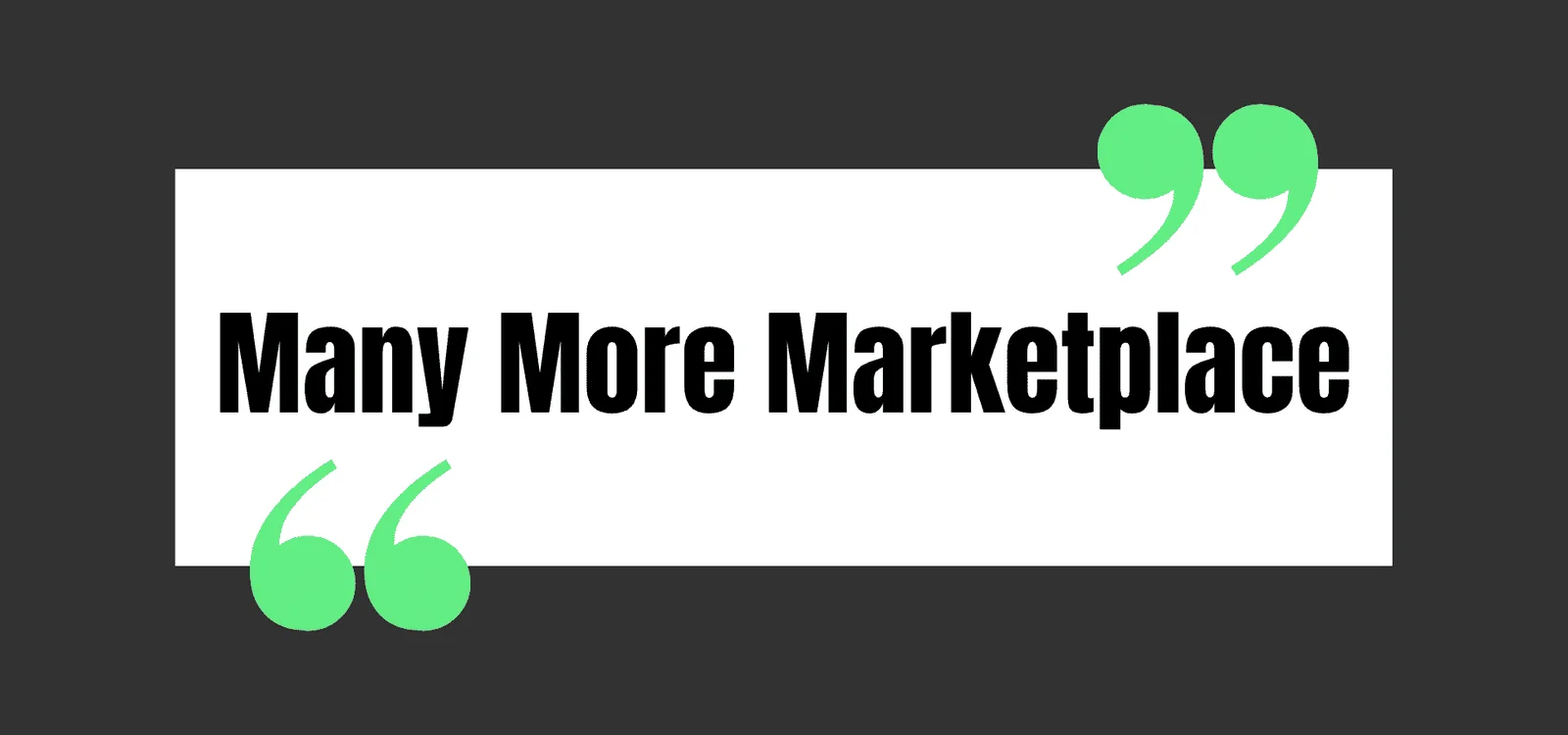Many More Marketplace