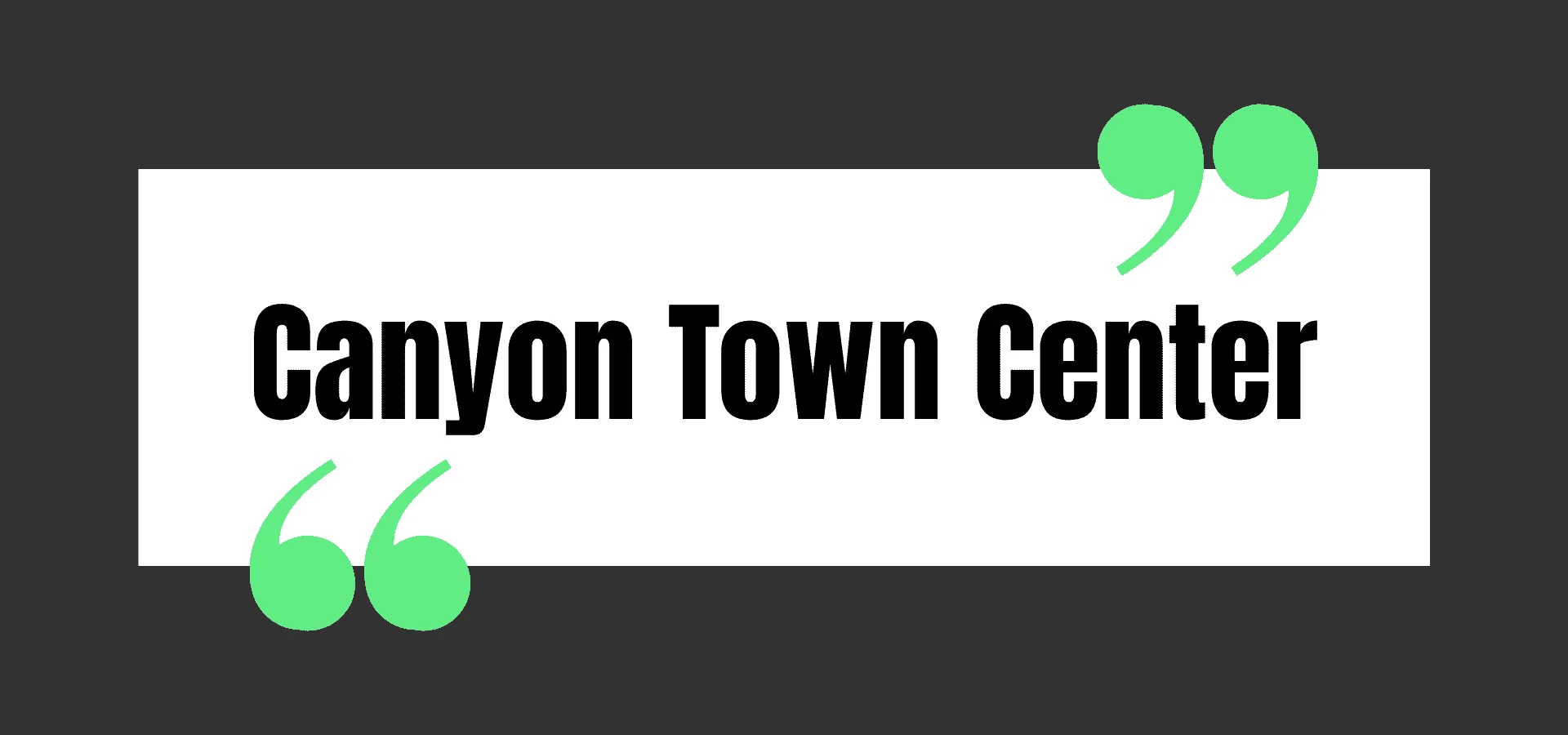 Canyon Town Center