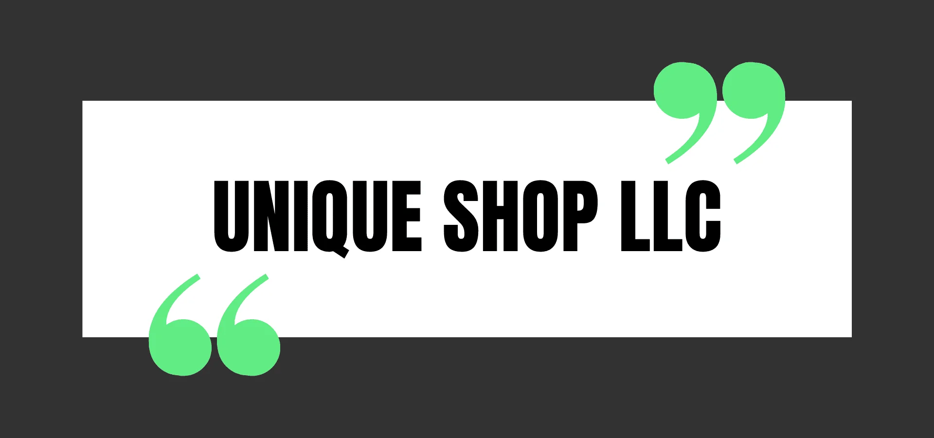 UNIQUE SHOP LLC